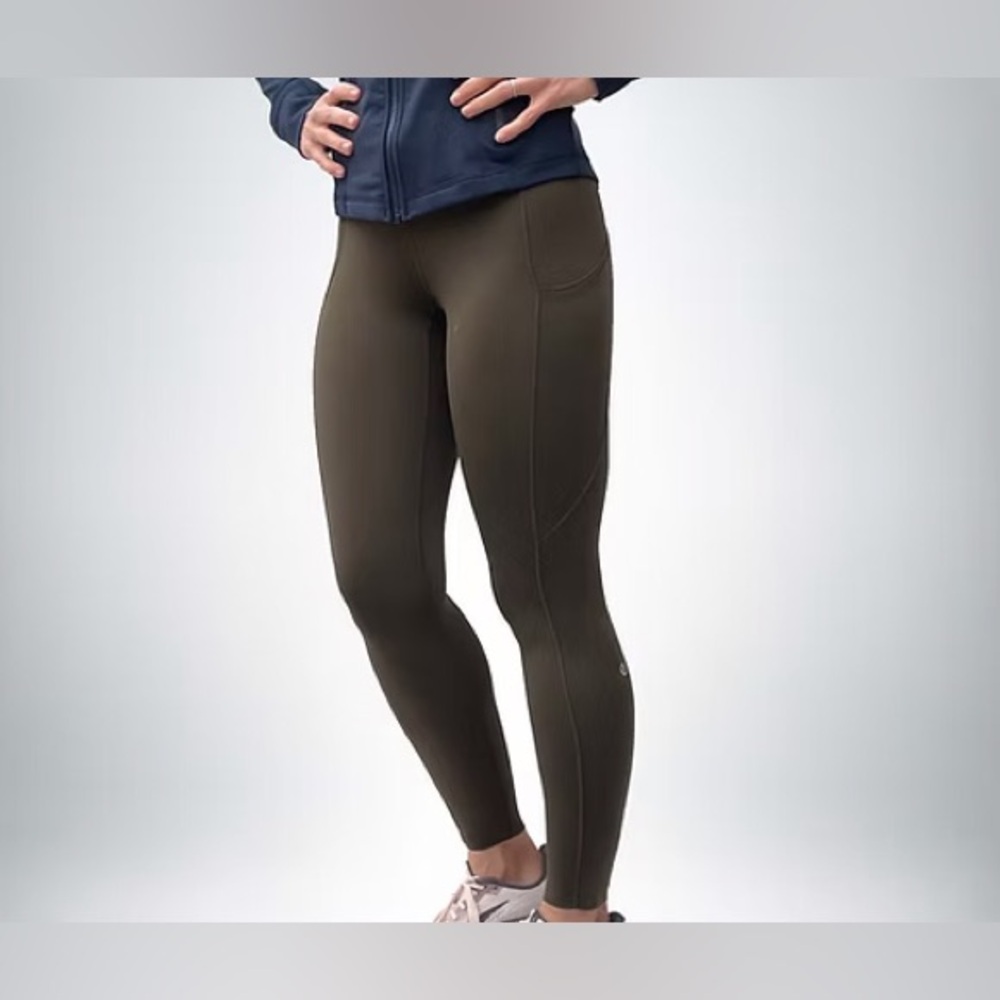 Lululemon Army Green Fast and Free